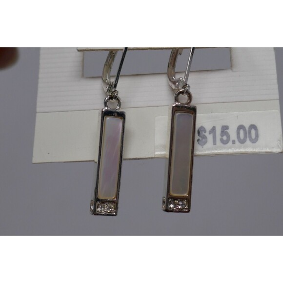 Anne Klein AK Dangle Hoop Earrings - Picture 6 of 8